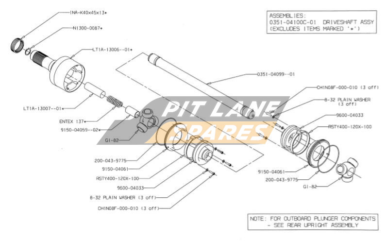 MISC & B03/51 SPECIFIC PARTS Diagram